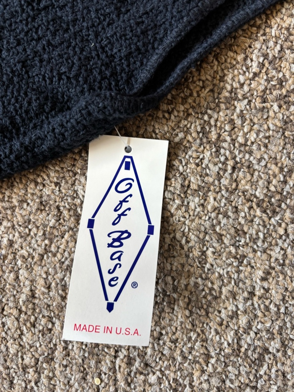 Vintage Off Base Black 100% Cotton Sleeveless V-Neck Vest Women's M Made in USA - Picture 4 of 5